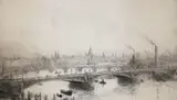 London Bridge with St Paul by William Lionel Wyllie, etching, sold Dec 2023