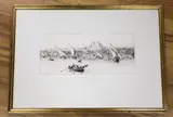 The Nile by William Lionel Wyllie, etching, sold Dec 2023