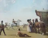 Gypsy Life by Alfred Munnings, print, sold Dec 2023