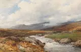 The Llugwy from the Old Road by David Bates, 1897, oil on canvas, sold Nov 2023