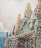 The way of the cross, County Kerry by Jas J Phillips, 1904, watercolour, offered Nov 2023