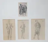 'I will not! by George du Maurier, pencil, sold Nov 2023