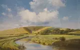 Under the Downs by Frank Wootton, print, sold Nov 2023