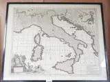 Hand coloured map of Italia by Nicolaes Visscher II, print (other), sold Nov 2023