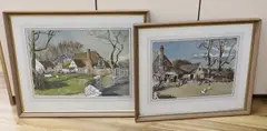 Free Range by Ronald Dean, watercolor, sold Nov 2023