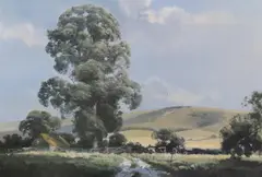 Summer Afternoon on the South Downs by Frank Wootton, pencil, offered Nov 2023