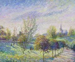 Impressionist by Jeanette Leuers, oil on canvas, sold Nov 2023