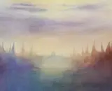San Georgio with Procession of Boats by Paul Kenny, watercolour, offered Nov 2023