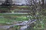 After the rain, Dorset by Norman Battershill, pastel, sold Nov 2023