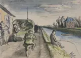 Colour print by Edward Ardizzone, print, sold Nov 2023