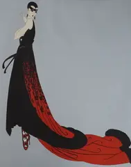 Untitled by Erté, pencil, sold Nov 2023