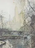 Central Park, New York by Tanna Kasimir-Hoernes, etching, offered Nov 2023
