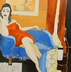 Further than beyond by Peter Cheek, 2004, oil on board, sold Oct 2023