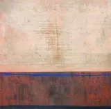 Abstract by Sheila Geogeohay, oil and mixed, sold Oct 2023