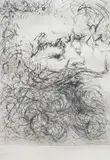 The Ebullient Intellect/Portrait of Jules by Salvador Dalí, etching, sold Oct 2023