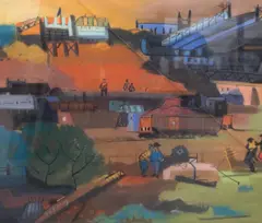 Iron Ore by Robert King, pastel, sold Oct 2023