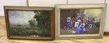 Still life of flowers in a jar by Marion Broom, watercolour, sold Oct 2023