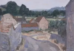 The road through the farm by Barry Craig, oil, sold Oct 2023