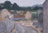 The road through the farm by Barry Craig, oil, sold Oct 2023