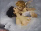 Venus and Cupid by Willem Johannes Martens, oil on board, sold Oct 2023