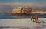 West Pier, Brighton by Cecil Rice, watercolour, sold Oct 2023