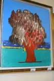 A study of a tree under a blue sky by Dany Dasto, oil on canvas, sold Jan 2024