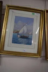 Off Lisbon by Samuel John Milton Brown, 1911, watercolour, sold Jan 2024