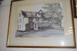The End House by John Insall, watercolour and ink, sold Jan 2024