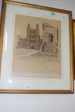 Eton Chapel by Cecil Aldin, pencil, sold Jan 2024