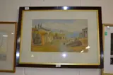 Port Messina by William J.Ferguson, watercolour, sold Jan 2024