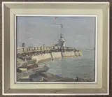 The Harbour Bar by Rowland Fisher, oil on board, sold Jan 2024