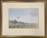Horsey Nature Reserve by Peter Metcalf, watercolour, sold Jan 2024