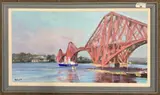 Maid of the Forth by Paul Rowland, 2019, acrylic on board, sold Jan 2024