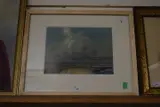 Resting boats at Blakeney by Gerald Akermann, watercolour, sold Jan 2024