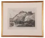 Chateau Gaillard, South West View by John Sell Cotman, engraving, sold Dec 2023