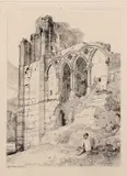 Easby Abbey, Yorkshire by John Sell Cotman, etching, sold Dec 2023