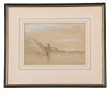 Cromer by William Howes Hunt, charcoal, sold Dec 2023