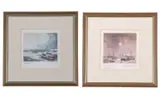 Quiet Evening Brancaster by Hugh Brandon Cox, pencil, offered Dec 2023