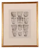 'Capitals in the Abbey Church of St Georges de Bocherville by John Sell Cotman, 1819, etching, sold Dec 2023