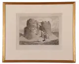 Castle of Arques, Principal Entrance by John Sell Cotman, 1819, etching, offered Dec 2023