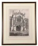 Walpole St Peter, South Porch of Church by John Sell Cotman, 1818, engraving, sold Dec 2023