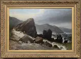 Label attached by Frederick Tully Lott, oil on canvas, sold Dec 2023