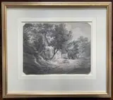 A Cottage in Elliot by James Bourne, watercolour and wash, offered Dec 2023
