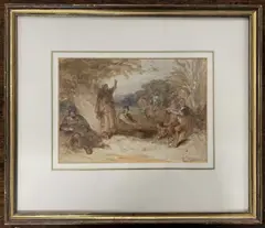 Walker-Bagshawe by Charles Cattermole, watercolour, sold Dec 2023