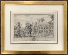 'Harborne Lodge near Worcester by Edward Francis Burney, ink, sold Dec 2023