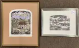January by Graham Clarke, etching, sold Dec 2023