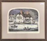 Anchor & Hope by Graham Clarke, etching, offered Dec 2023