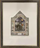 Francis ,The Reconciliation of The Fierce Wolf by Graham Clarke, etching, sold Dec 2023