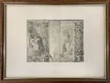 Actrices (Actresses by Edgar Degas, etching and aquatint, offered Dec 2023