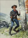 5cm by Jordi Penalva, Gouache - Billy The Kid, offered Dec 2023